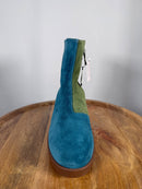 NWB Lazo Siren Labradorite Blue Verdite Green Ankle Boots Women's Size 9