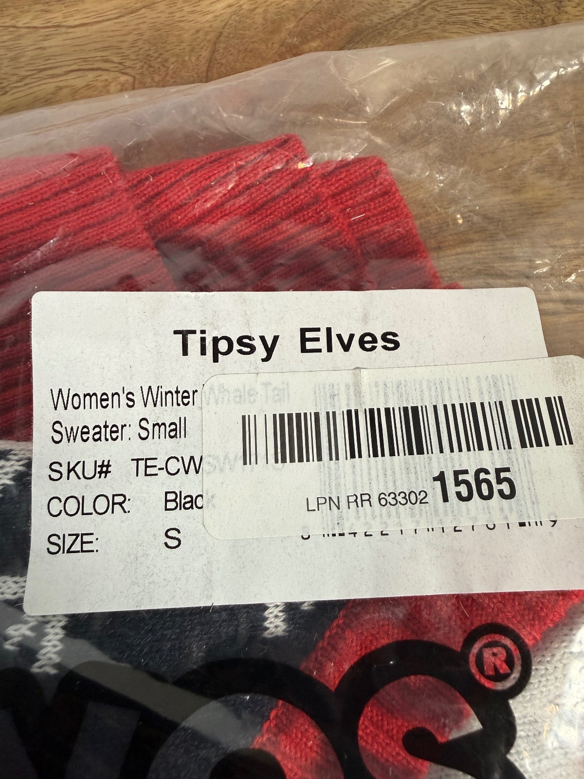 NWT Tipsy Elves Women's Winter Whale Tail Ugly Christmas Sweater Size Small