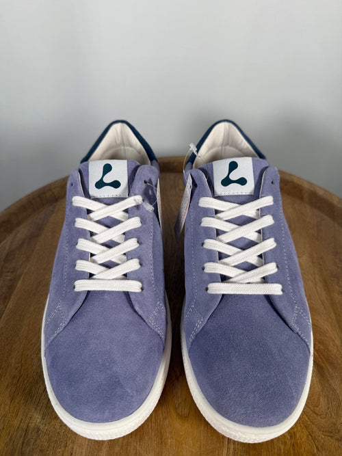 NWB Lazo Halo Galaxy Purple Iolite Blue Sneakers Women's Size 7.5