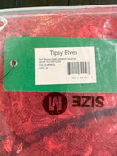 NWT Tipsy Elves Red Sequin High Waisted Leggings Size Medium