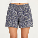 NWT Something Navy Poppy Blue Marled Knit Sweater Shorts Size XL