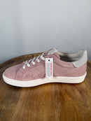 NWB Lazo Halo Morganite Pink Milky Way White Sneakers Women's Size 7.5