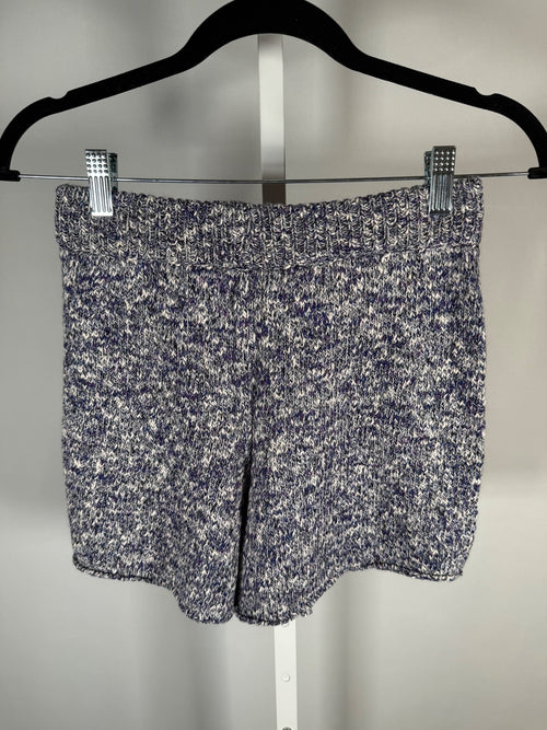 NWT Something Navy Poppy Blue Marled Knit Sweater Shorts Size XL