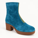 NWB Lazo Siren Labradorite Blue Verdite Green Ankle Boots Women's Size 9