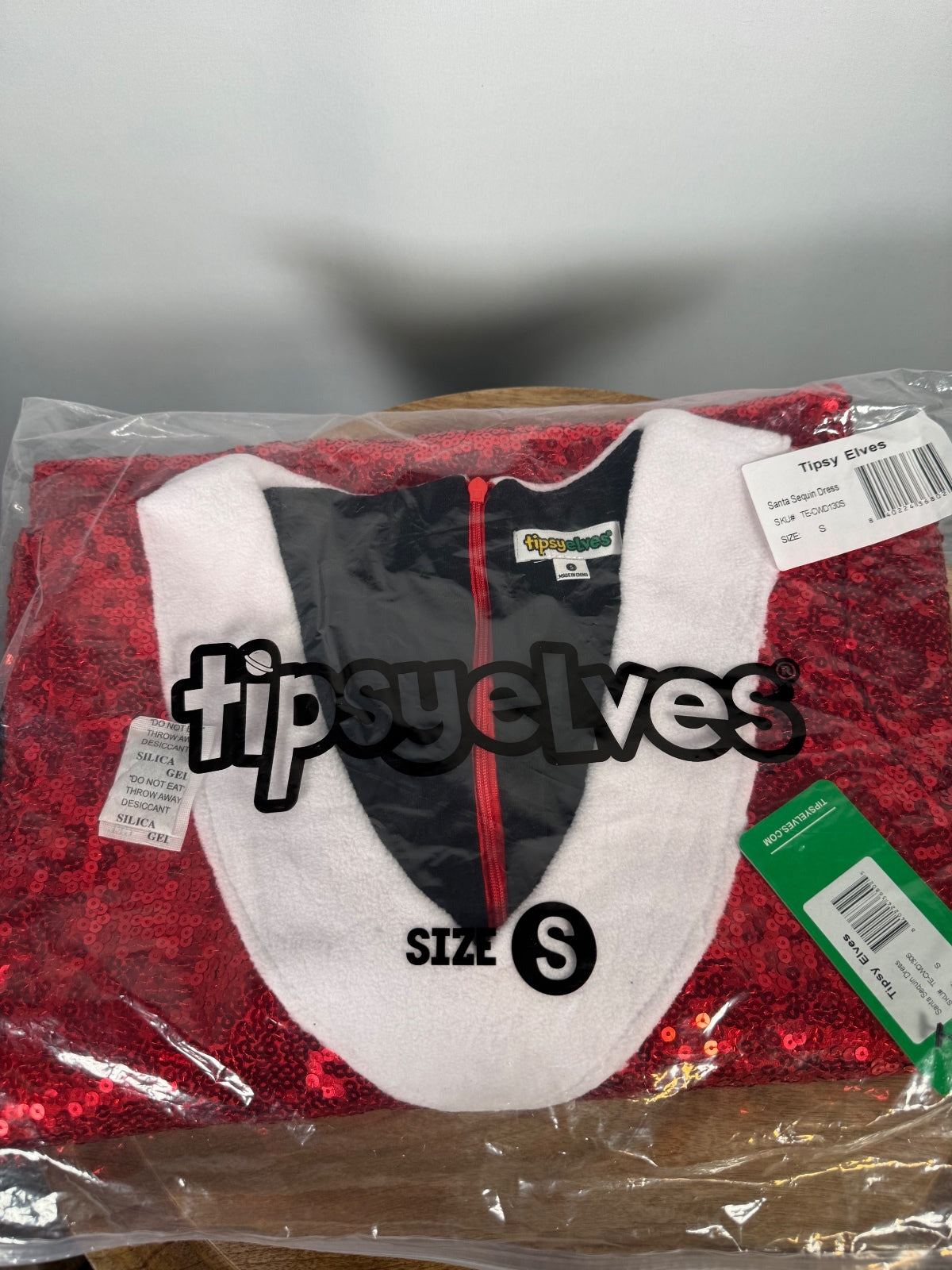NWT Tipsy Elves Women's Santa Sequin Dress Size Small