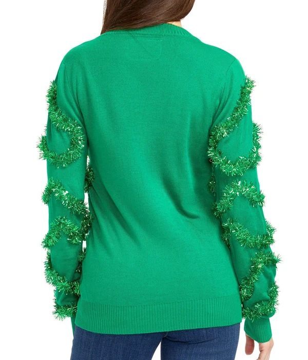 NWT Tipsy Elves Women's Gaudy Garland Ugly Christmas Cardigan Sweater Size M