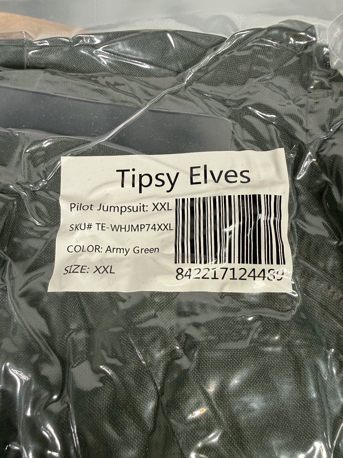 NWT Tipsy Elves Pilot Costume Green Size XXL