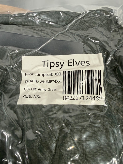 NWT Tipsy Elves Pilot Costume Green Size XXL