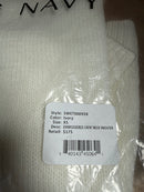 NWT Something Navy Ivory Floral Embroidered Crew Neck Sweater Size XS