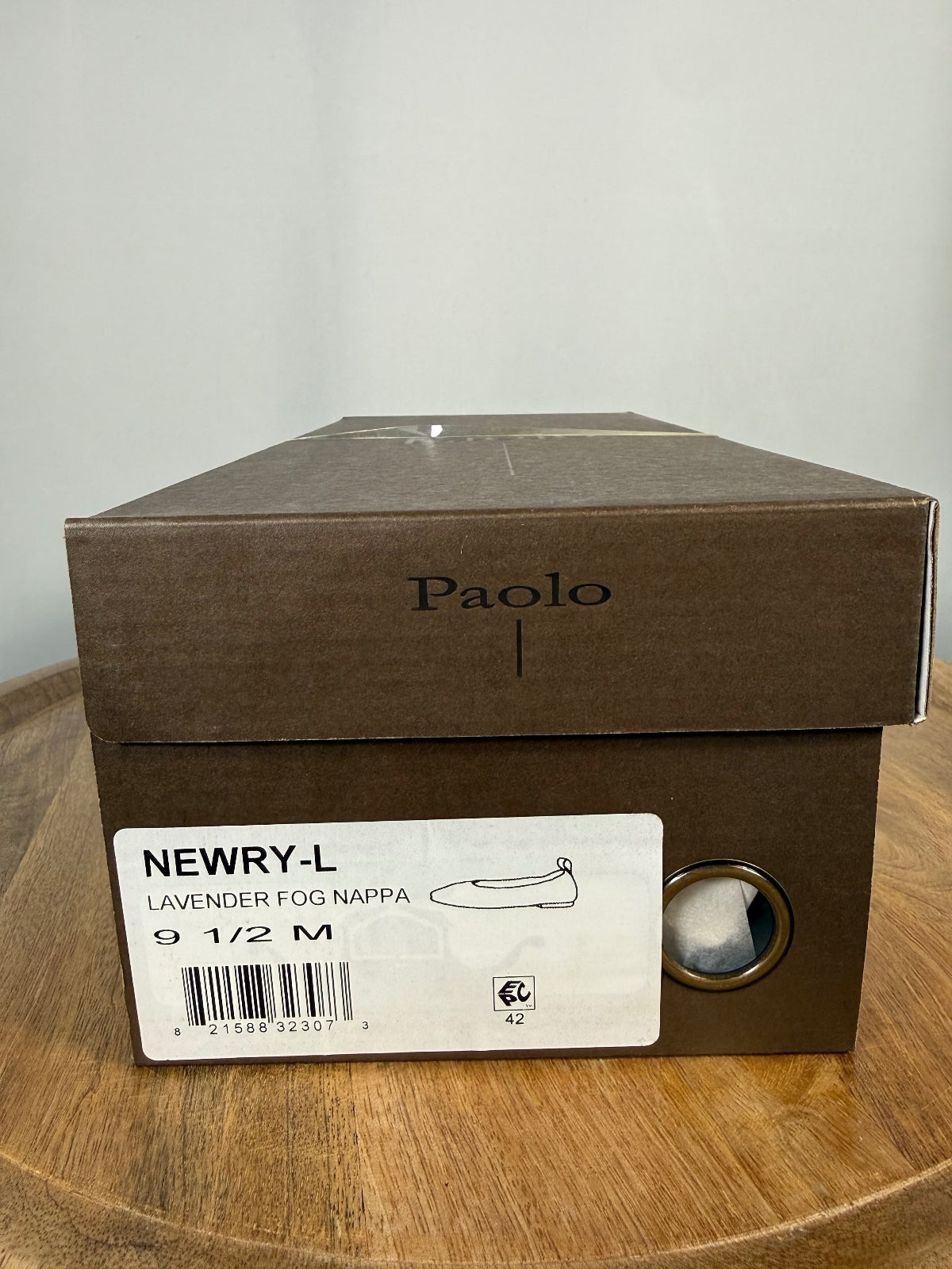 NWB Linea Paolo Newry Lavender Fog Nappa Leather Ballet Flats Size 9.5