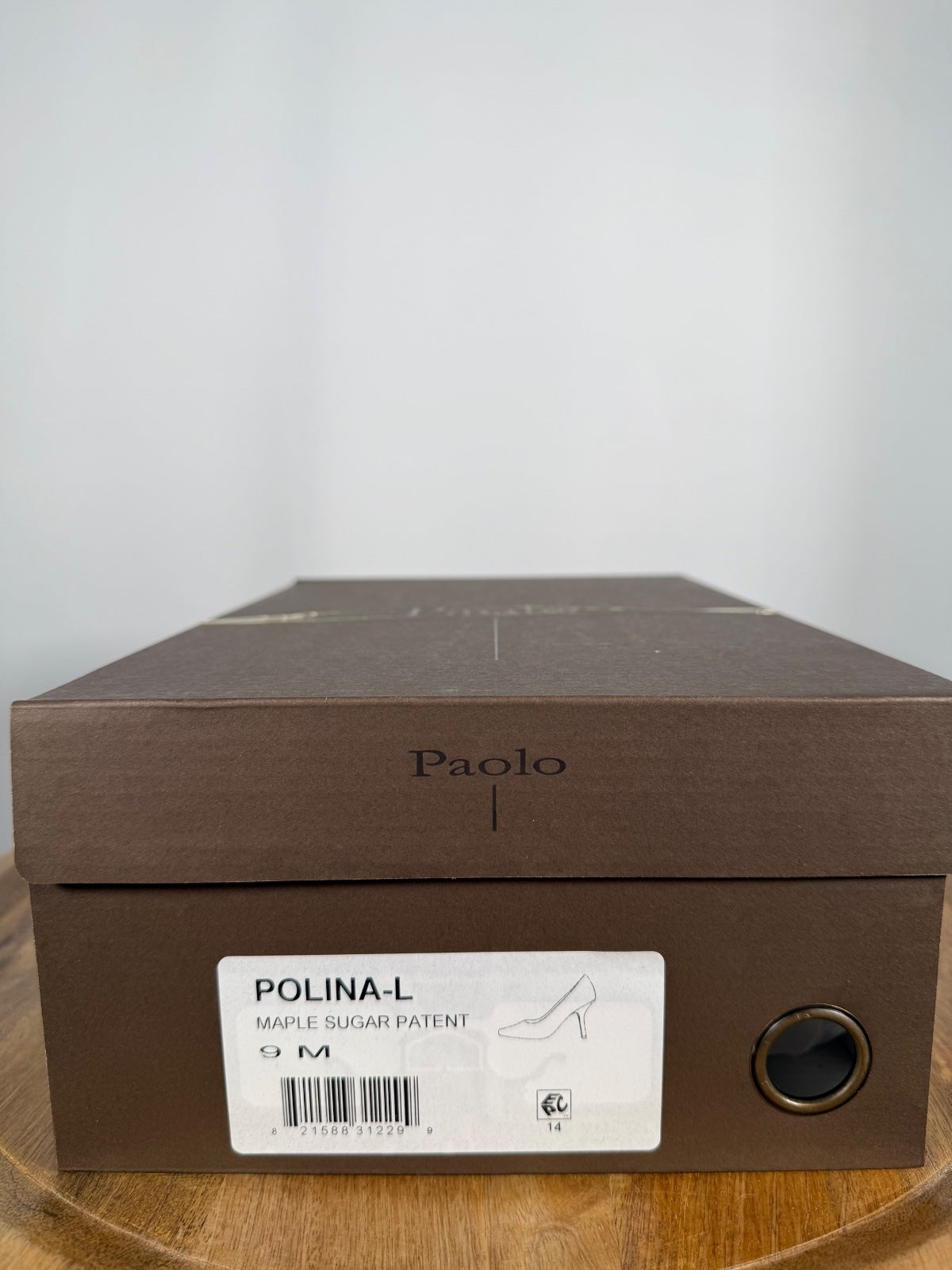 NWB Linea Paolo Polina Maple Sugar Patent Pointed Toe Pumps Size 9