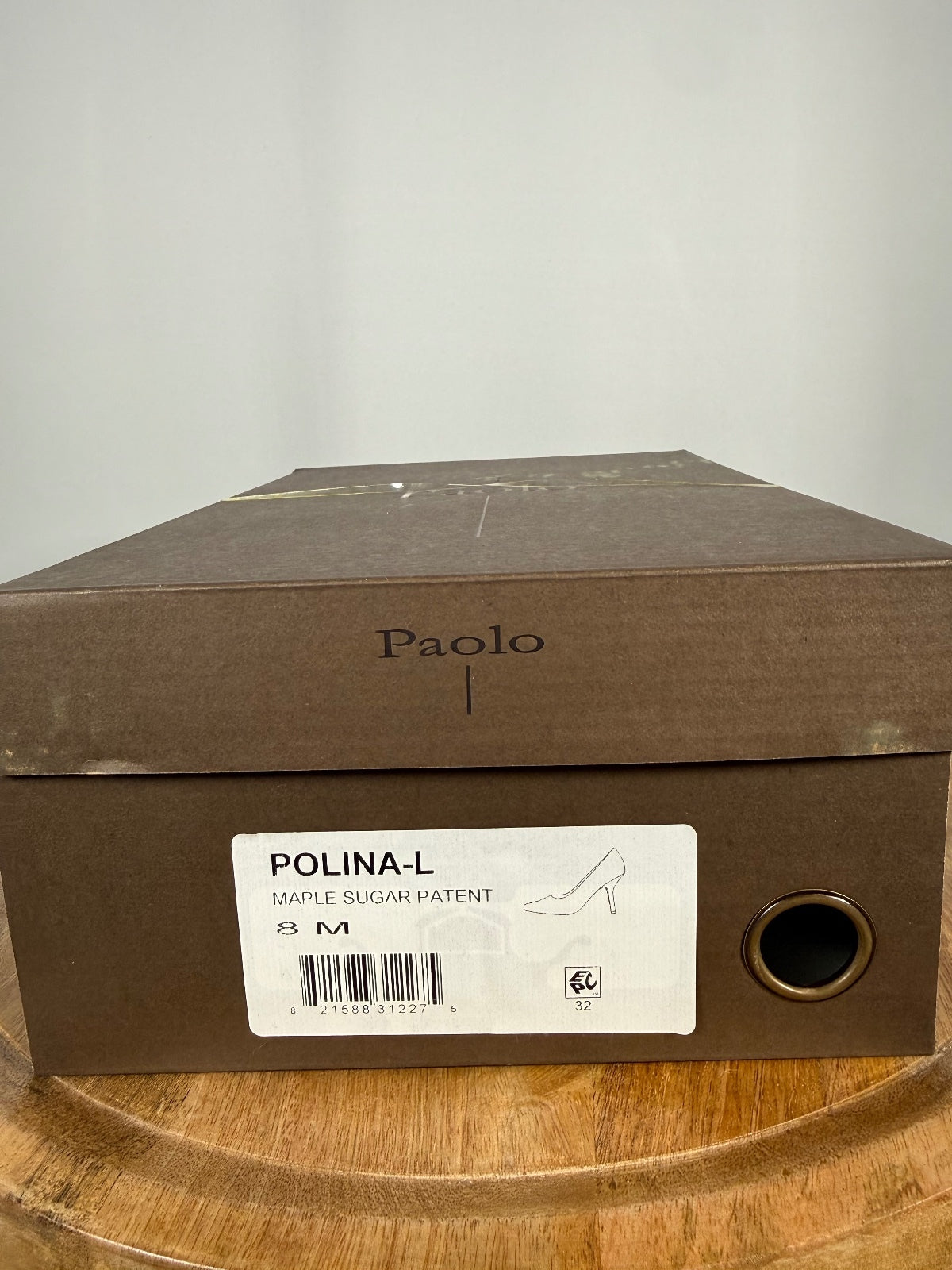 NWB Linea Paolo Polina Maple Sugar Patent Pointed Toe Pumps Size 8