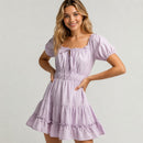 NWT Lost + Wander Lilac Puff Sleeve Mini Dress XS