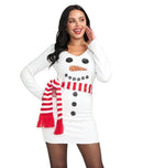 NWT Tipsy Elves Women's Snowman Scarf Sequin Dress Size Small
