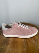 NWB Lazo Halo Morganite Pink Milky Way White Sneakers Women's Size 7.5