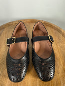 NWB Linea Paolo Miller Black Nappa Leather Mary Jane Flats Size 5