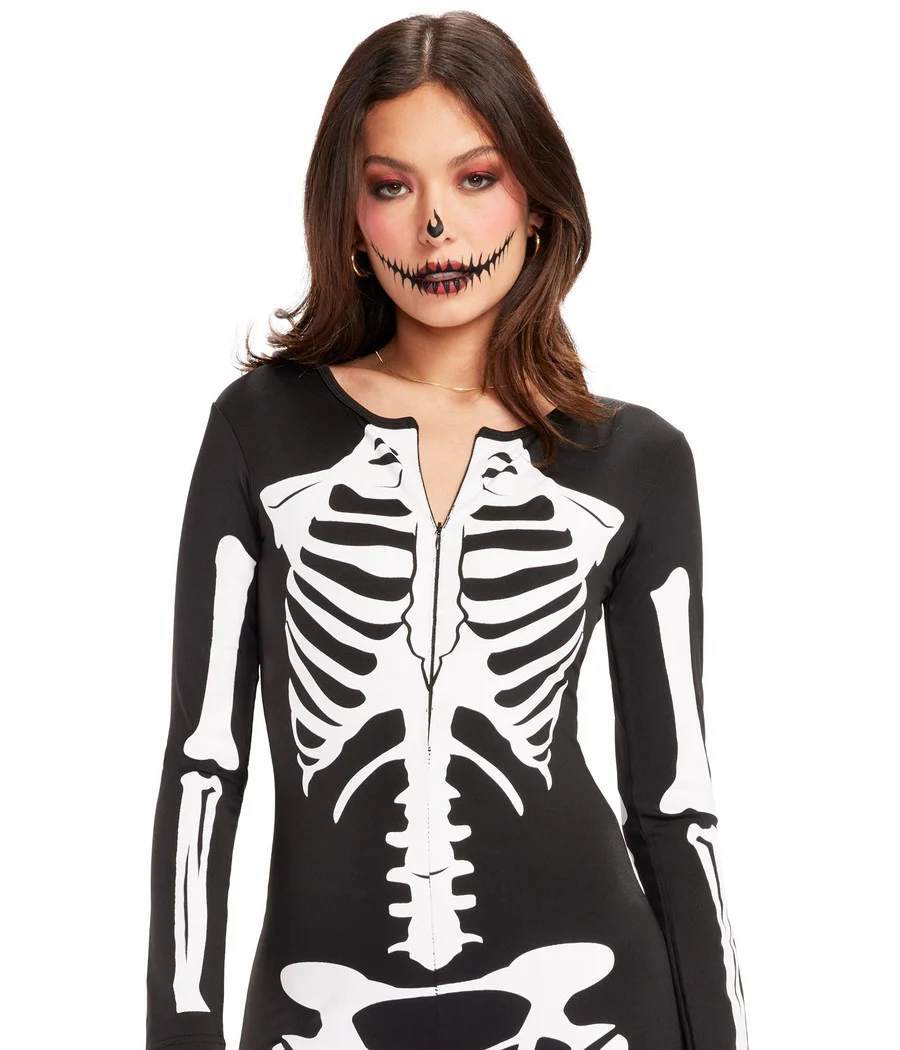 NWT Tipsy Elves Women's Skeleton Bodysuit Costume Size Small