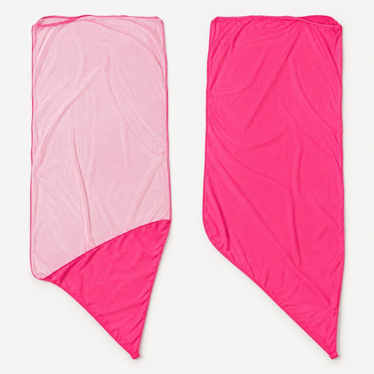NWT CUPSHE White Hot Pink 3 Piece Bikini Reversible Cover Up Size Small
