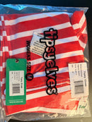 NWT Tipsy Elves Red and White Striped Leggings Size Medium