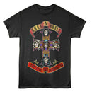 Guns N’ Roses Appetite for Destruction Graphic T-Shirt Black Skull Cross Size XL