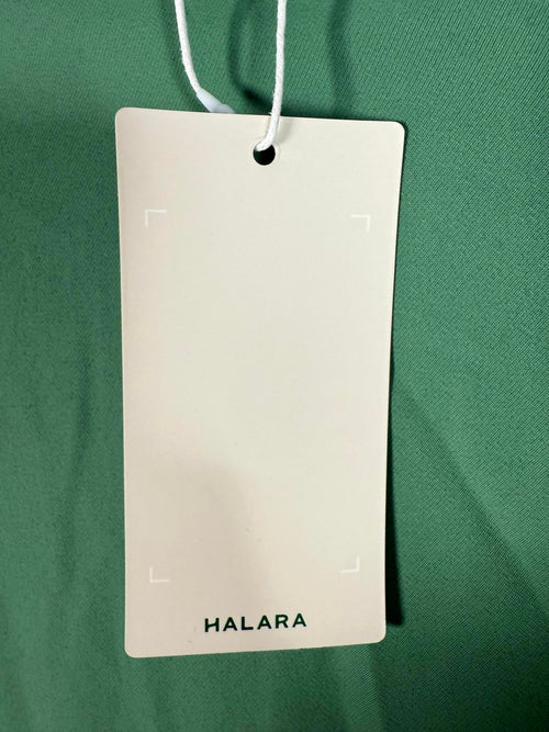 NWT Halara High Waisted Tie Side Wide Leg Work Pants Hills Green L