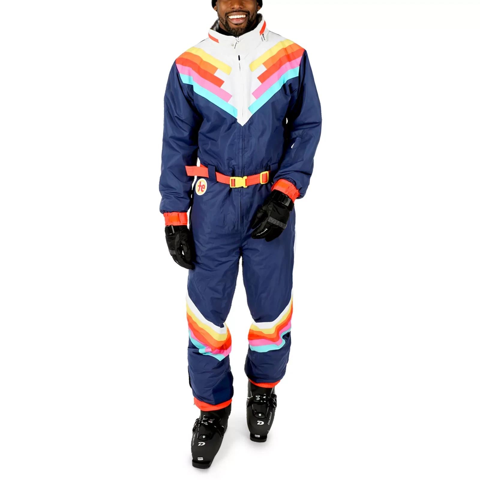Tipsy Elves Santa Fe Shredder Snowsuit Men’s Waterproof Ski Suit Size Small