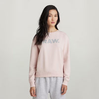 NWT G-Star RAW Premium Core Crewneck Sweatshirt Womens Pink XS Logo $110 MSRP