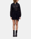 NWT The Kooples Black Eyelet Broderie Anglaise Skirt FR 1 US Small