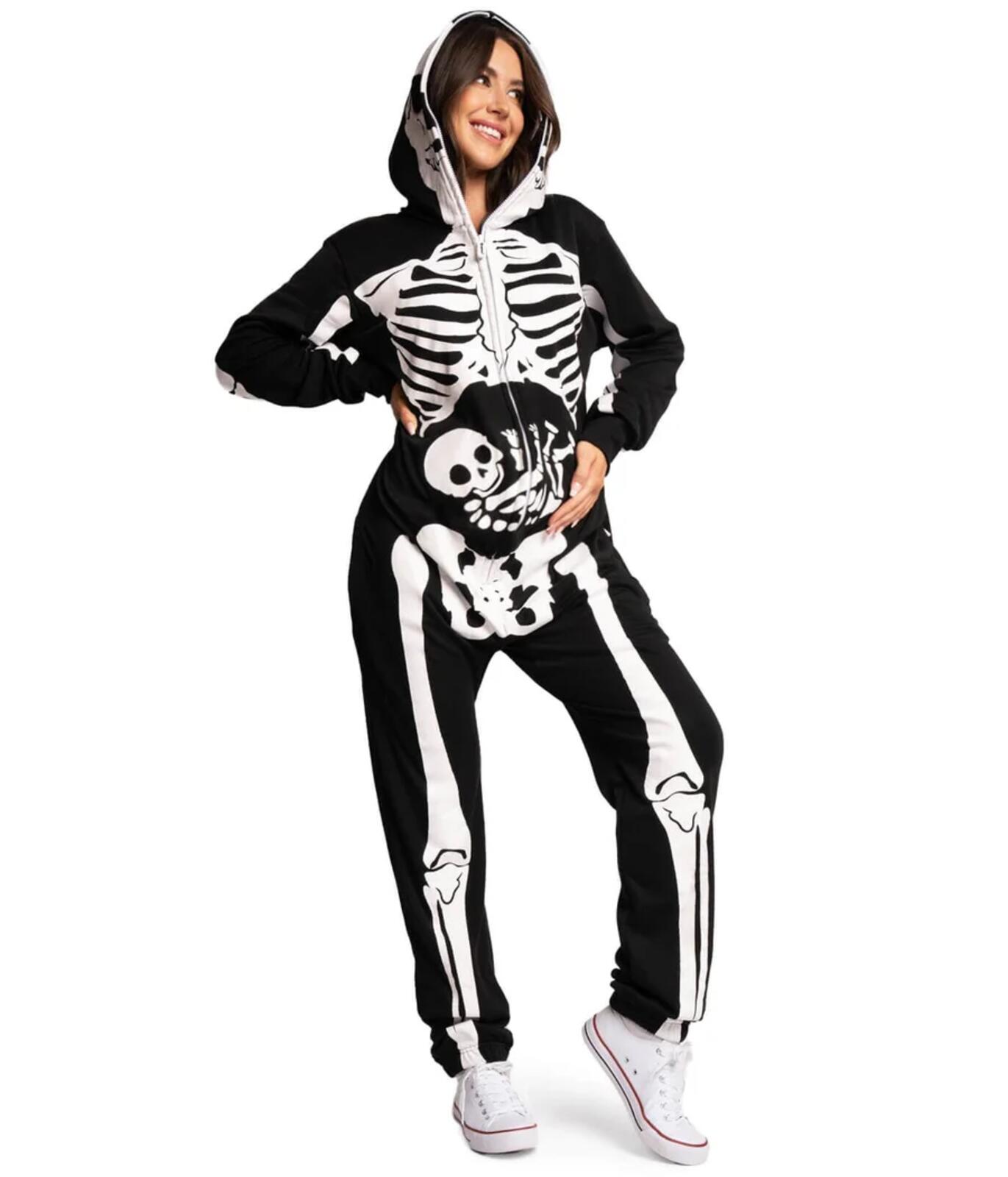 NWT Tipsy Elves Women's Pregnant Skeleton Maternity Costume Size Medium
