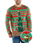 NWT Tipsy Elves Men's Bottle Opener Ugly Christmas Sweater Size Medium