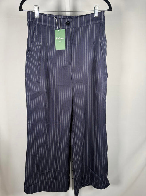 NWT Halara High Waisted Zipper Pocket Wide Leg Striped Work Pants Size - M