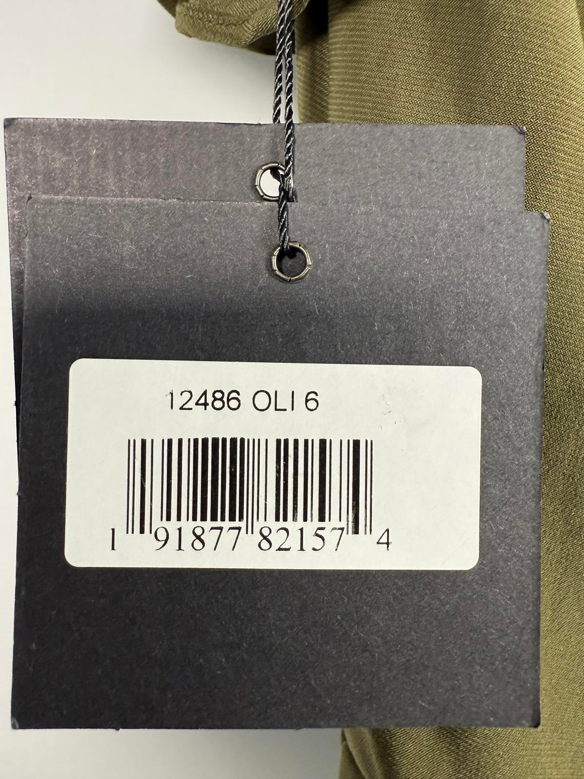 NWT Mac Duggal Flounce Sleeve Mini Dress Green Size 6