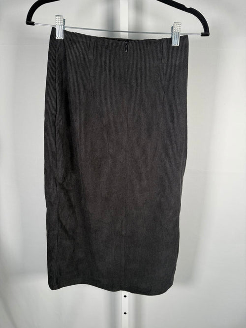 NWT Halara High Waisted Hem Midi Corduroy Casual Skirt Size XS