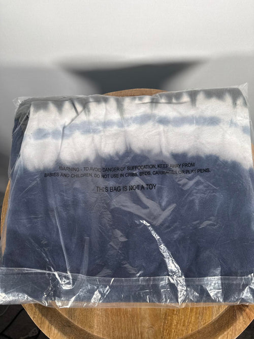 NWT Revolve by Z Supply Black Iris Tie Dye Ruffle Maxi Dress Size Small