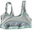DKNY Women's Multi-Color Striped Sports Bra- Size S