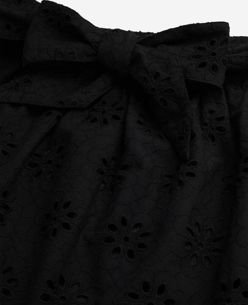 NWT The Kooples Black Eyelet Broderie Anglaise Skirt FR 1 US Small