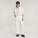 NWT G-Star RAW Women’s Cropped Wander Denim Jacket Chalk White Size Small