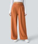 NWT Halara Flex™ High Waisted Pocket Wide Leg Waffle Work Pants Size XS Tall