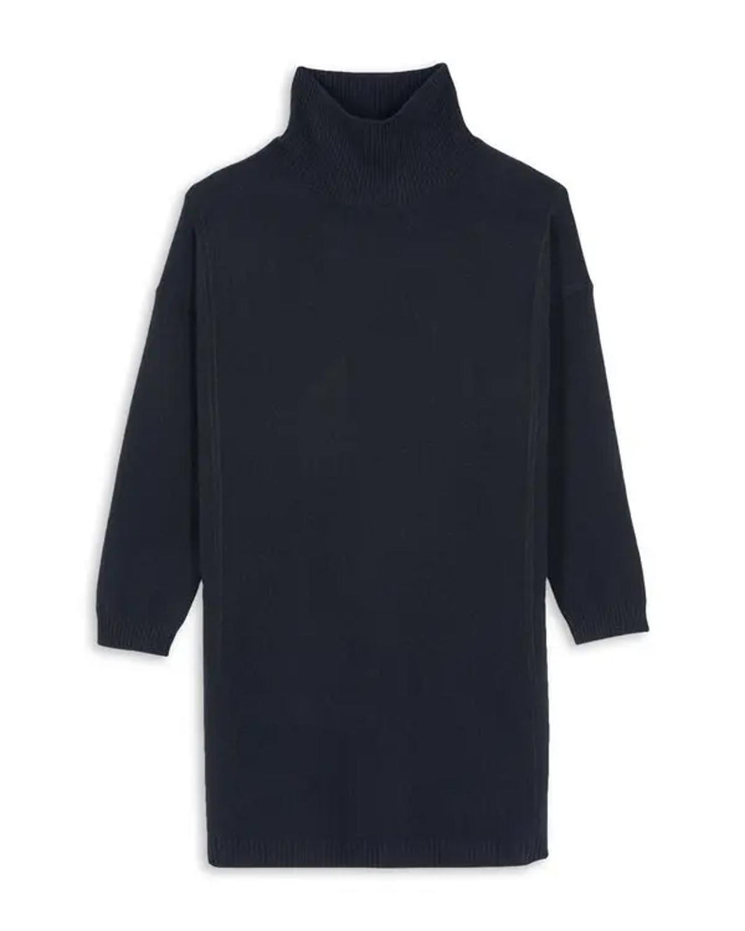 The Kooples Knitted Cashmere Blend Sweater Dress Black US Small / FR 1 $695 NWT