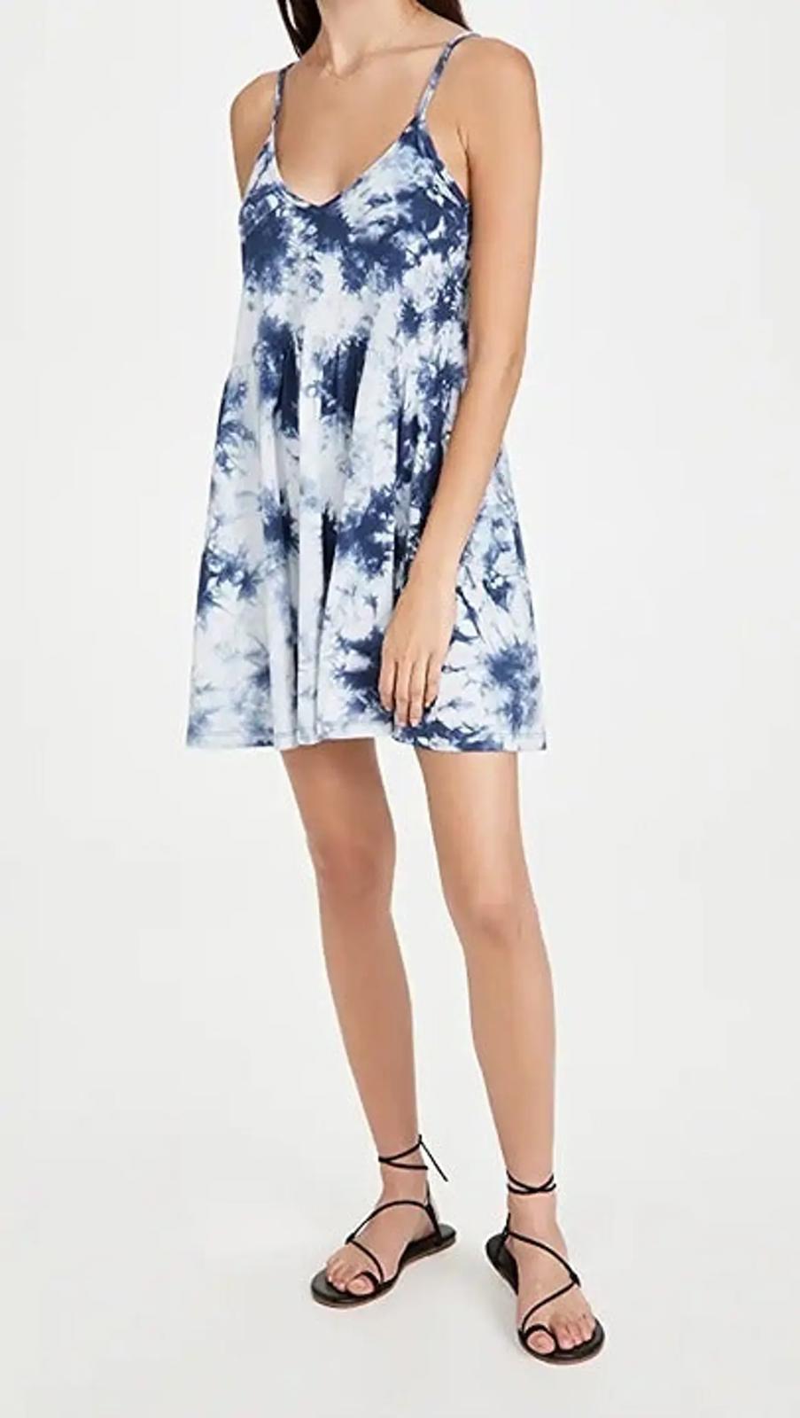 NWT Revolve Kona Cloud Print Dress Tie Dye by Z Supply Black Iris Size Small