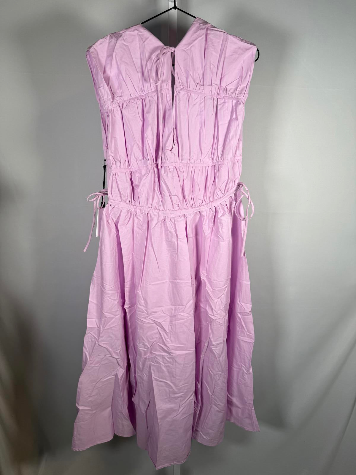 NWT ASTR The Label Lorrie Sleeveless Ruched Midi Dress Size Small