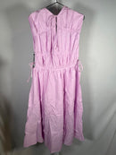 NWT ASTR The Label Lorrie Sleeveless Ruched Midi Dress Size Small