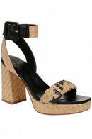 27 EDIT Naturalizer Jaselle Ankle Strap Platform Sandal Size 9 NWB