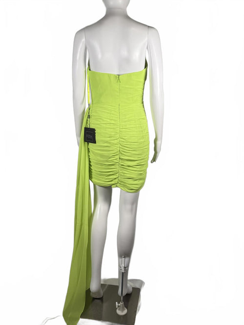 MAC DUGGAL Strapless Drape Bodycon Mini Dress Size 4