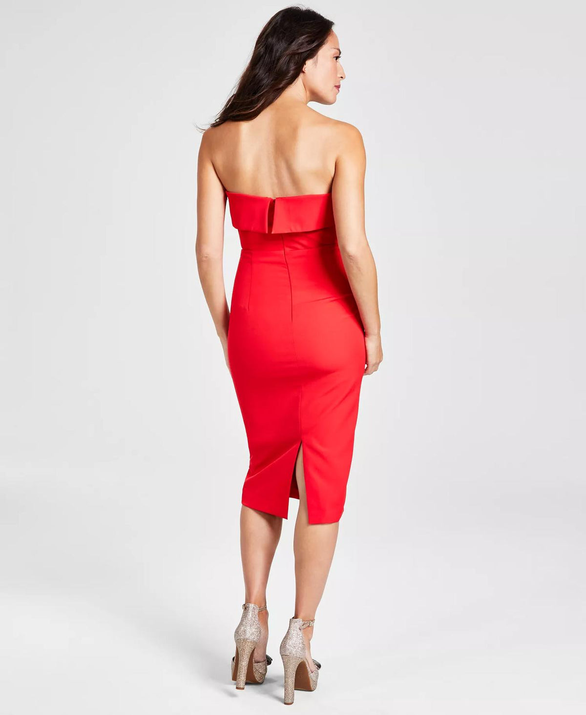 NWT Bardot Red Georgia Strapless Sheath Dress Size 10 (XL)