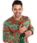 NWT Tipsy Elves Men's Bottle Opener Ugly Christmas Sweater Size Small