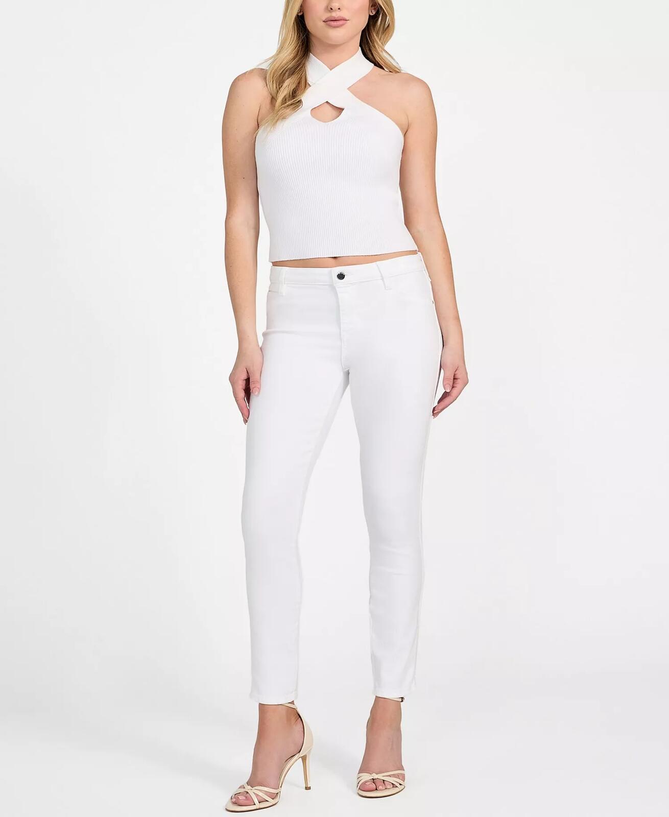 NWT Guess Sexy Curve White Skinny Jeans Size 24
