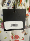 NWT Mac Duggal White Butterfly Print Ruffle Hem Mini Dress Size 4