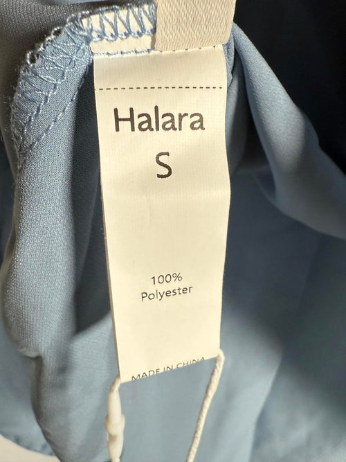 NWT Halara keyhole back long sleeve blouse Skyline Size Small