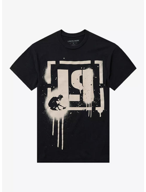 Linkin Park Meteora LP Acronym Graphic T-Shirt Black Streetwear Size Medium